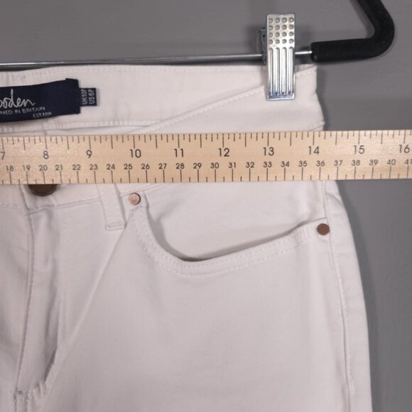 Boden‎ Women’s THE MAYFAIR MODERN SKINNY Jeans White T0119 Size 6P - Picture 7 of 13